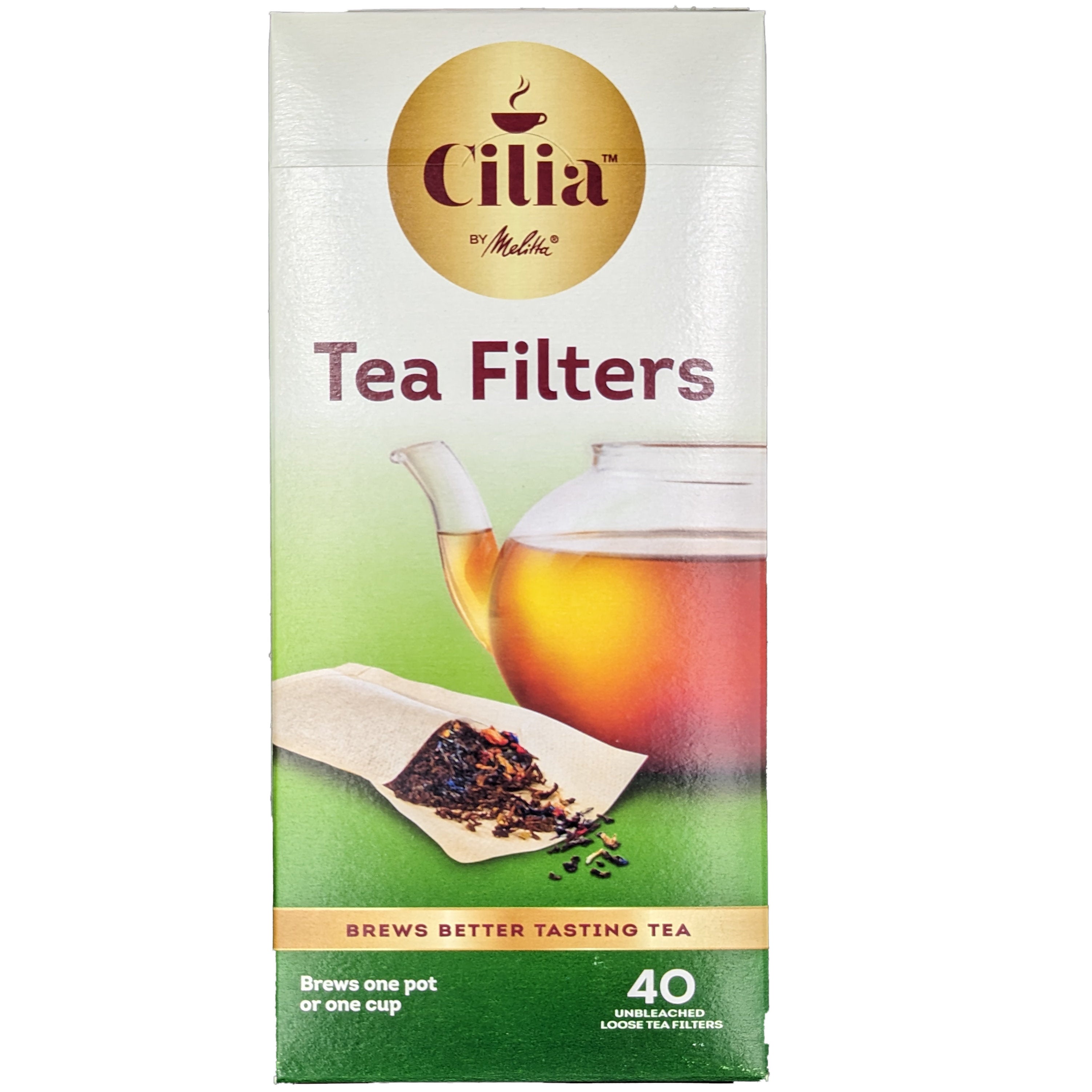 Cilia Unbleached Tea Filters - box of 40