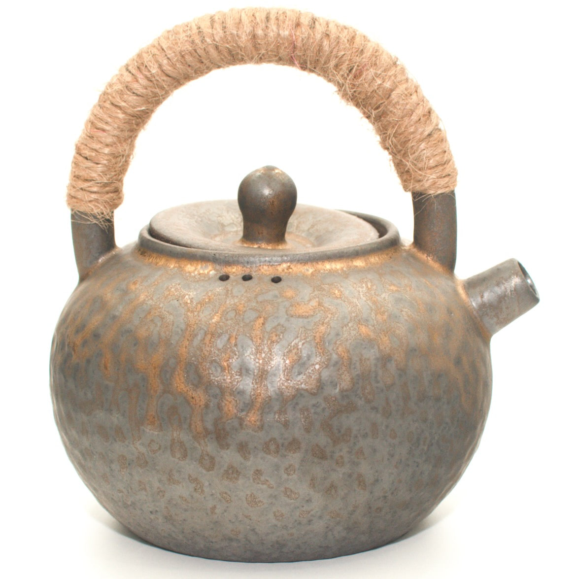 Beaten Pattern Ceramic Tea Pot