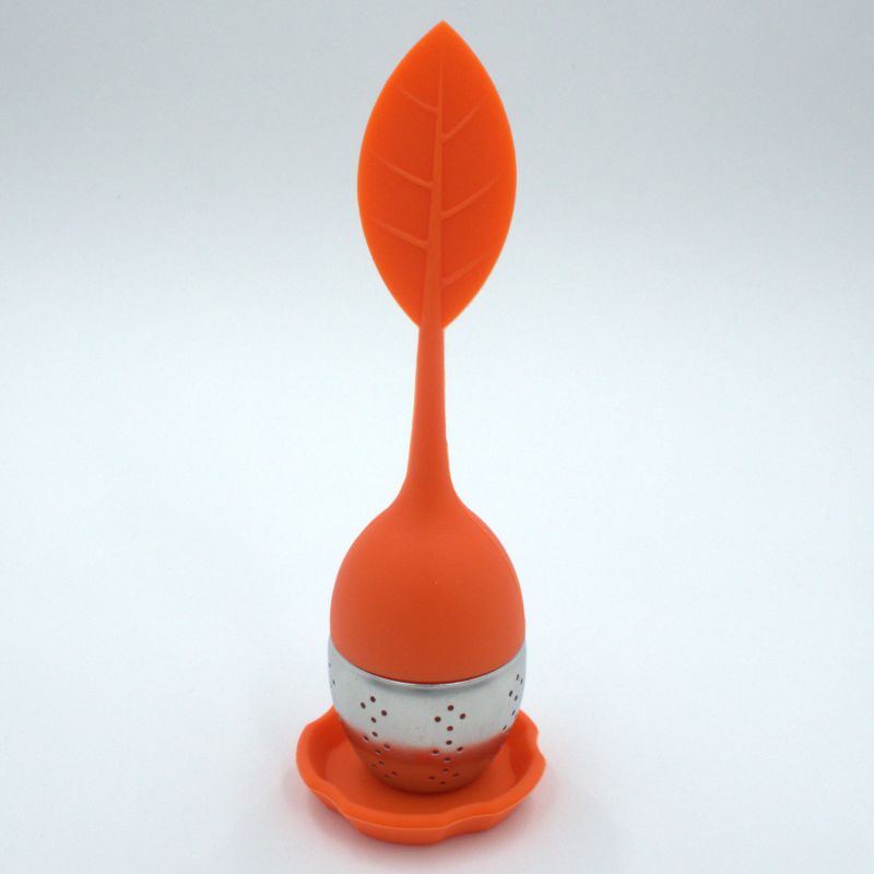 Buy orange Silicone Leaf Infuser