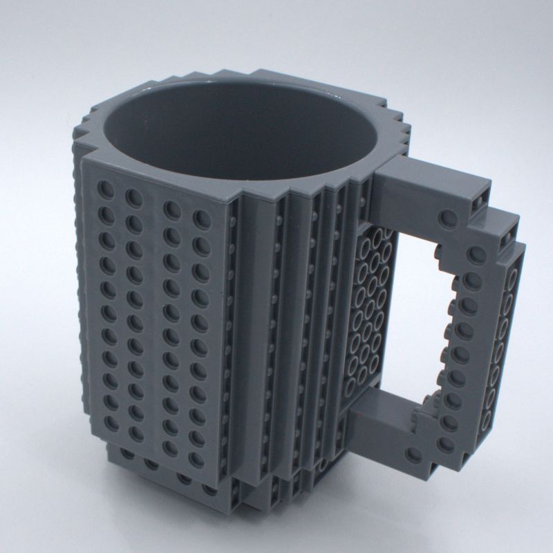 Buy gray Build-On Brick Mug