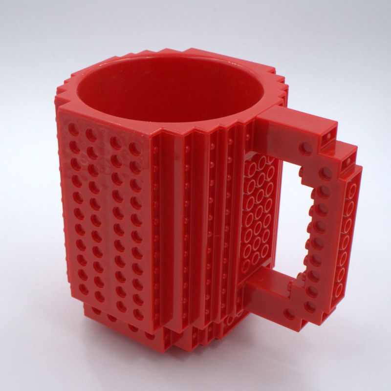 Buy red Build-On Brick Mug