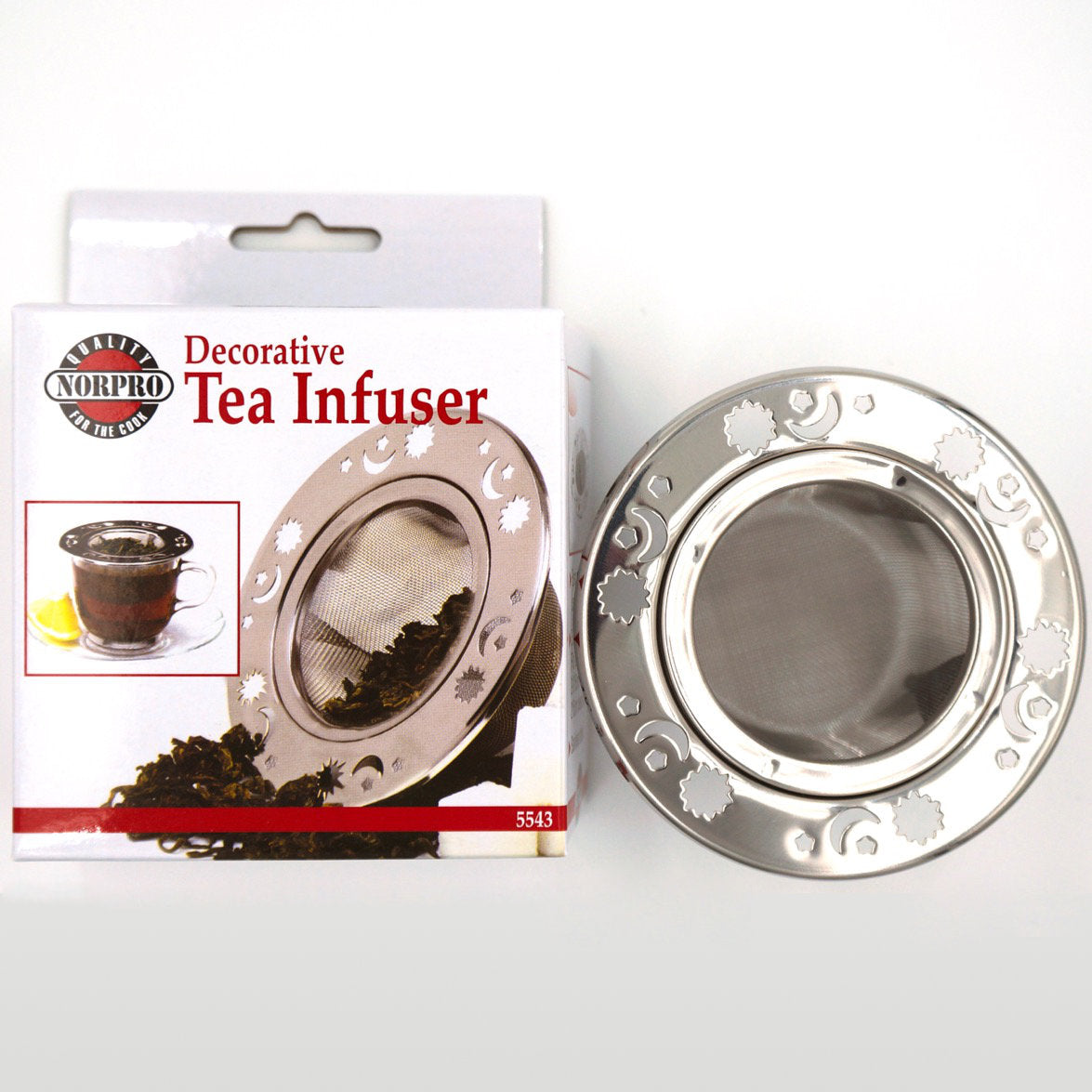 Norpro decorative tea infuser package view