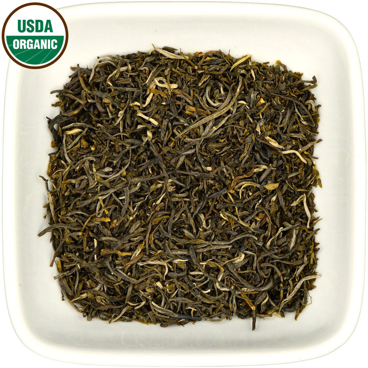 Organic Colombian Green Needles dry leaf view