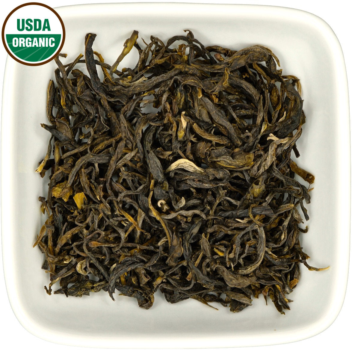 Organic Colombian Roasted Green dry leaf view