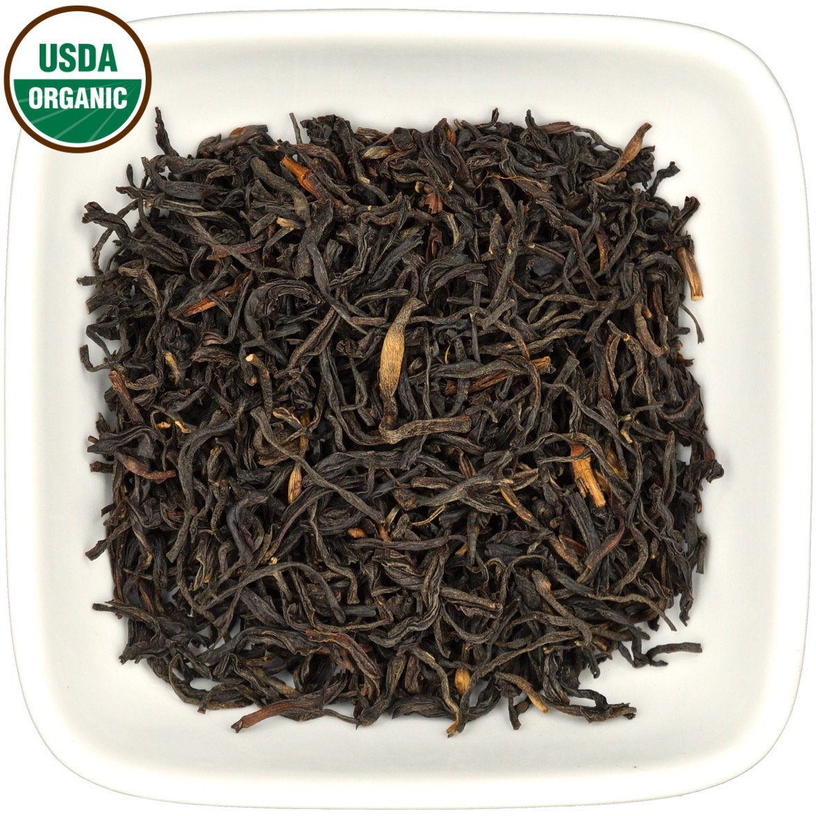 Organic Colombian Wiry Black dry leaf view