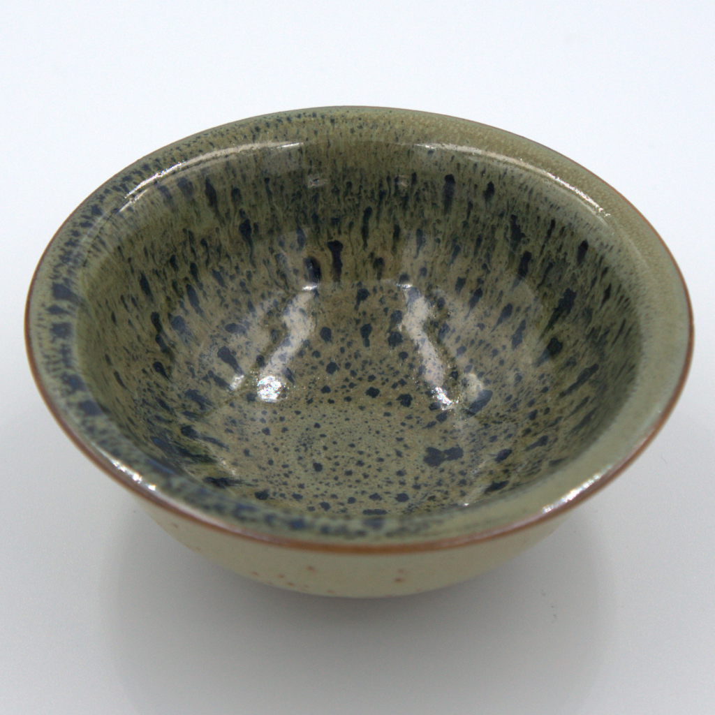 Green Glazed Yixing Cups view of cup interior